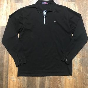 Tommy Hilfiger Long Sleeve Polo Black Men XXXL